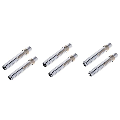GREOHNMPAW 6 PCS Silber Aluminiumlegierung Kreide Keeper Holder GREOHNMPAW 6 PCS Silber Aluminiumlegierung Kreide Keeper Holder von GREOHNMPAW
