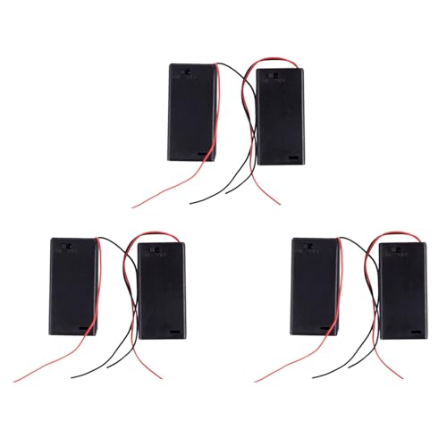GREOHNMPAW 6 X AA 3V Batterie Halter Slot Wired ON/Off-Schalter mit Abdeckung von GREOHNMPAW