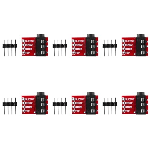 GREOHNMPAW 6X TRRS 3,5 mm Klinke Breakout Board KopfhöRer Video Audio MP3 Professionelles Anschluss GREOHNMPAW 6X TRRS 3,5 mm Klinke Breakout Board KopfhöRer Video Audio MP3 Professionelles Anschluss von GREOHNMPAW