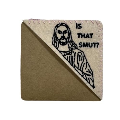 GREOHNMPAW Ist das Smut – Peeking Jesus Besticktes Lesezeichen Aus Filz mit Dreieckiger Seite und Genähten Ecken – Geschenk für Liebhaber, Ostertag, B, 1 Stück GREOHNMPAW Ist das Smut – Peeking Jesus Besticktes Lesezeichen Aus Filz mit Dreieckiger Seite und Genähten Ecken – Geschenk für Liebhaber, Ostertag, B, 1 Stück von GREOHNMPAW