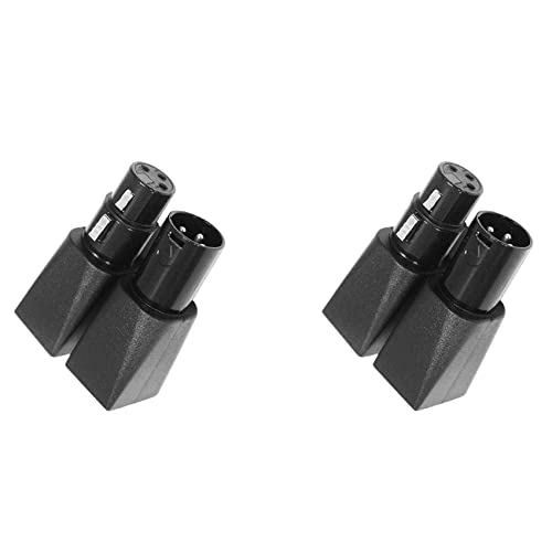 GREOHNMPAW zu RJ45 Anschluss RJ45 Ethernet zu 3 Pin XLR Buchsen- und Stecker Adapter Sets (3 Pin, 2 Paar) von GREOHNMPAW