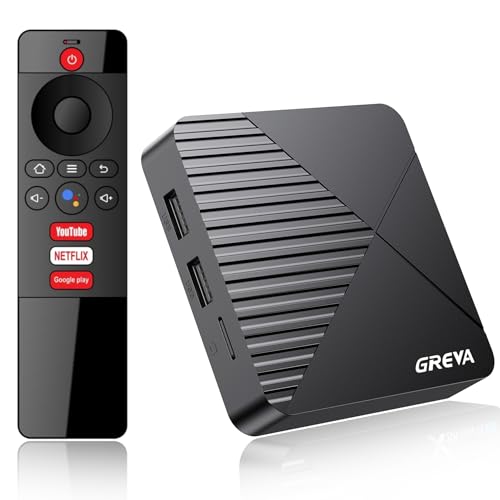 GREVA Android 13.0 TV Box, Android Box 2GB RAM 16GB ROM RK3528mini Quad-Core 64bit Cortex-A53 chip, 8K UHD-Auflösung 2.4GHz/5.8GHz WiFi6 10/100M LAN Enternet Bluetooth 5.0 Smart TV Box von GREVA