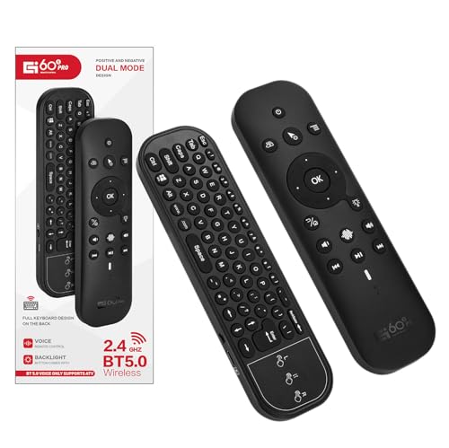 GREVA Fernbedienung mit Tastatur und Maus Funktion, Kabellose Bluetooth Fernbedienung TV Ersatz, IR Fernbedienung Universal mit IR-Lernfunktion für Android Smart TV Box, Projektor, HTPC GREVA Fernbedienung mit Tastatur und Maus Funktion, Kabellose Bluetooth Fernbedienung TV Ersatz, IR Fernbedienung Universal mit IR-Lernfunktion für Android Smart TV Box, Projektor, HTPC von GREVA