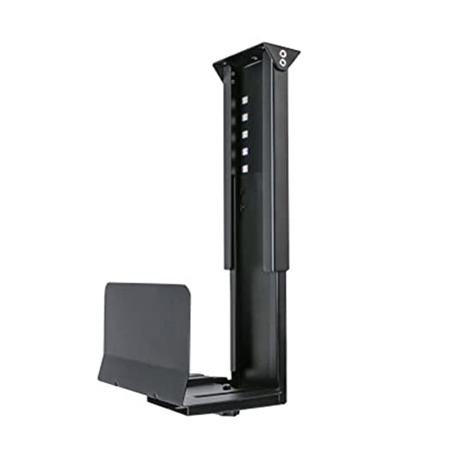 CPU-Ständer Pc. Fallhalter unter Schreibtischwandseite Zentralprozessor Stand einstellbar. Pc. Mainframe-Aufhänger-Host-Box-Stand-Halterungs-Rack Computer-Tower-Ständer (Color : Schwarz) von GRFIT