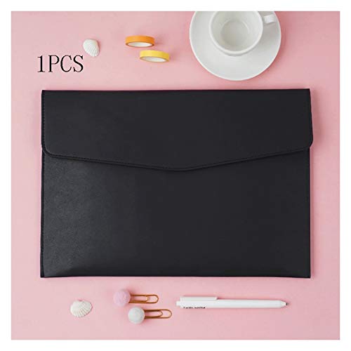 Dokumentenmappe Wasserdichte Leder-A4-Business-Aktentasche, Aktenordner, Dokumenten-Papier-Organizer, Kunstleder-Dokumententasche Aktenordner (Color : E, Size : 1PCS) von GRFIT