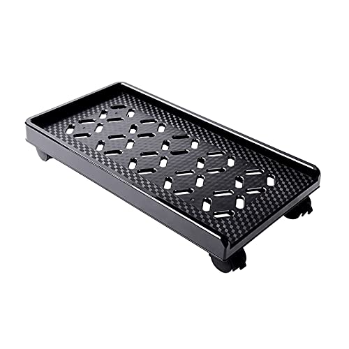 GRFIT CPU-Halterung Mobile PC Rack CPU-Halterungswagen mit Rädern, Desktop-PC-Host-Basis-Fach, beweglicher Rollenchassis-Regal (schwarz) von GRFIT