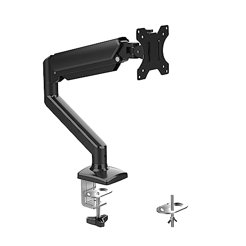 GRIFEMA Monitor Halterung, für 13-32 Zoll Bildschirm, Monitor Stand, Monitor Arm Höhenverstellbar Drehungbar, Monitorhalterung Max 9Kg, Bildschirmhalterung Vesa 75x75 / 100x100, Schwarz von GRIFEMA