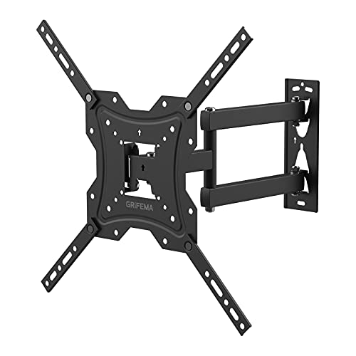 GRIFEMA GB1004 TV Wandhalterung Fernseher für 26-55 Zoll, Fernseherhalterung Schwenkbar, Neigbar, Ausziehbar, Universal, bis zu 30kg, Max. Vesa 400x400mm, TV Halterung von GRIFEMA