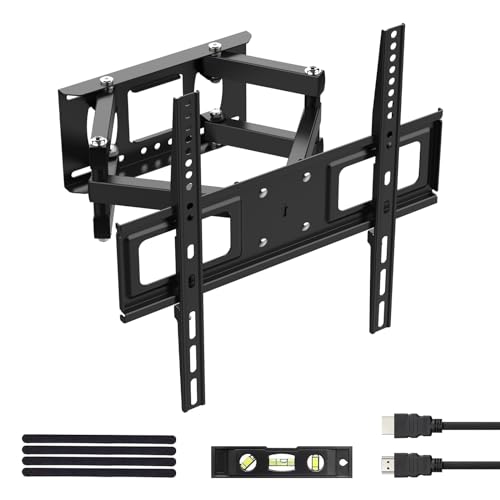 GRIFEMA TV Wandhalterung für 26-65 Zoll Bildschirme, Schwenkbare Neigbare und Ausziehbar TV Mount für LED, LCD, OLED, 4K Fernseher, Universal TV Halterung bis zu 35kg max. VESA 400 x 400 mm von GRIFEMA