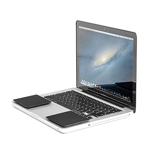 GRIFITI Fat Palm Pads 0,6 cm dick, glatte Oberfläche, Laptop-Handgelenkauflage, Notebook, klebriges Silikon, einfache Neupositionierung, ergonomische Karpaltunnelruhe (2 Pads 7,9 x 7,1 x 0,6 cm) von GRIFITI