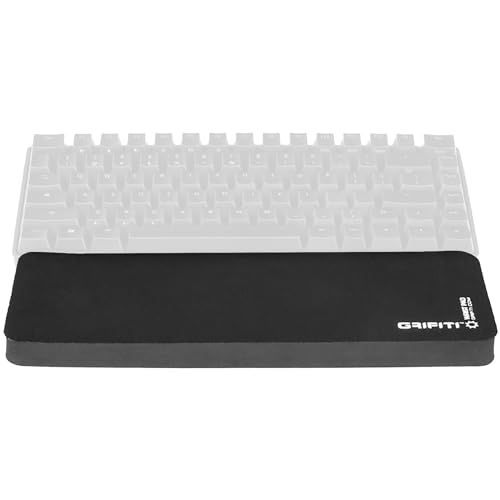 Grifiti Fat Wrist Pad 12 is a 30.4x10x1.9 cm Wrist Rest for Small Mechanical Keyboards, MacBooks, Laptops, and Notebooks in Black Neoprene and Black Nylon von GRIFITI