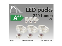 GRIPO LED spot pære GU10 3W CRI80 3stk 3000K 200Lm > 120gr. 60x58 2835SMD 6stk - 1698636 GRIPO LED spot pære GU10 3W CRI80 3stk 3000K 200Lm > 120gr. 60x58 2835SMD 6stk - 1698636 von GRIPO