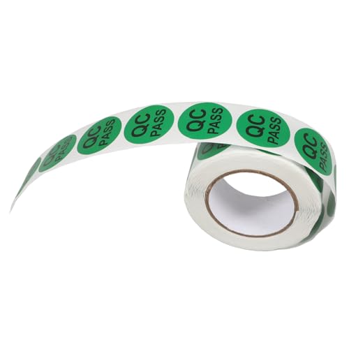 GRIRIW 1 Rolle Kleine Qc-zulassungsaufkleber, Runde Qc-zulassungsaufkleber, Selbstklebende Qc-zulassungsetiketten, Qc-zulassungsetikettenaufkleber, Selbstklebende Inventaretiketten GRIRIW 1 Rolle Kleine Qc-zulassungsaufkleber, Runde Qc-zulassungsaufkleber, Selbstklebende Qc-zulassungsetiketten, Qc-zulassungsetikettenaufkleber, Selbstklebende Inventaretiketten von GRIRIW