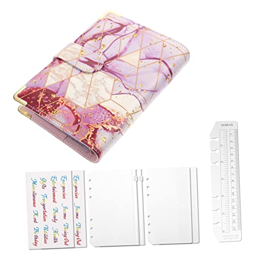 GRIRIW 1 Satz Binder Hauptbuch Geschäftsbuch Halter Geldumschläge Für Bargeld Wiederverwendbare Bargeldumschläge Mini-ordner Kontrolle Aufkleber Ordner-organizer Etikett Zeitschrift Pvc von GRIRIW