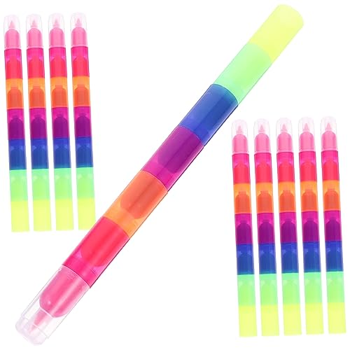 GRIRIW 10 Stücke Kunststoff Textmarker Kunststoff Markierung Stifte Textmarker Marker von GRIRIW