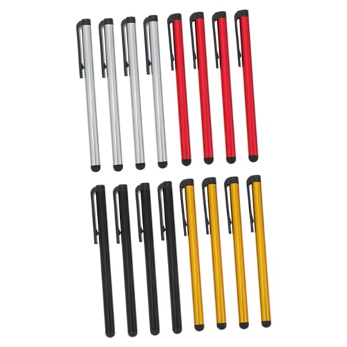 GRIRIW 16St Touchscreen-Stift Empfindlichkeit Stift Eingabestift Touch Stift für Handy bequemer Stylus-Stift Schreibstift für Tabletts Metall Kapazitiver Stift elektronischer Bildschirm von GRIRIW