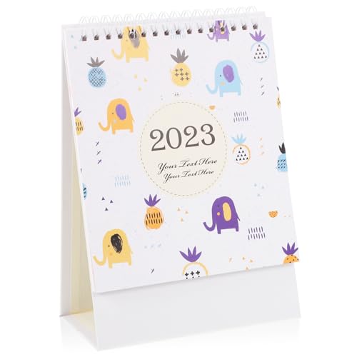 GRIRIW 2023 Tischkalender Countdown Kleiner Tischkalender 2023 Schreibwaren Wochenkalender Faltbarer Bodenkalender Büro Schreibtischdekor Desktop Kalender Haushaltsplankalender Mini von GRIRIW