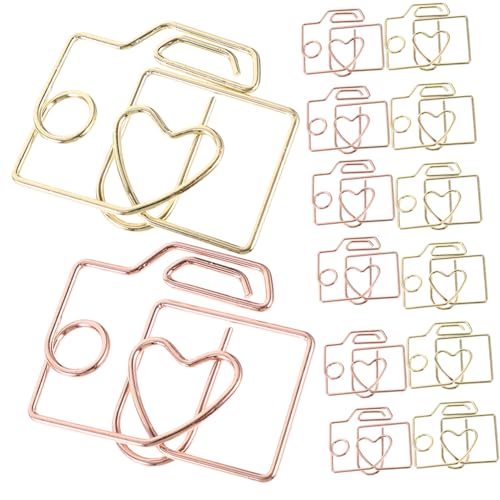 GRIRIW 20Stücke Kreative Mini Büroklammern aus Metall Aktenclips und Roségold Dekorative Klammern für Schule Büro Scrapbooking und DIY Projekte GRIRIW 20Stücke Kreative Mini Büroklammern aus Metall Aktenclips und Roségold Dekorative Klammern für Schule Büro Scrapbooking und DIY Projekte von GRIRIW