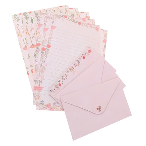GRIRIW 5 Sätze Altes Schreibpapier Brief Schreiben Einladungspapier Schreibwaren Pastell Hochzeitsumschläge Süßes Stationäres Bausatz Stationäres Papier Schreibutensilien Scrapbook-papier von GRIRIW
