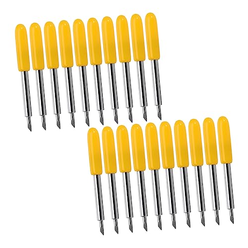 GRIRIW 50 Stück Beschriftungsmesser Für Transferfolie Rad Schwingen Schleifer Multi Bucht Maschine Abschneiden Einziehbar Vinyl-schneidwerkzeug Plotter-ersatzklingen Yellow Wolfram Stahl GRIRIW 50 Stück Beschriftungsmesser Für Transferfolie Rad Schwingen Schleifer Multi Bucht Maschine Abschneiden Einziehbar Vinyl-schneidwerkzeug Plotter-ersatzklingen Yellow Wolfram Stahl von GRIRIW