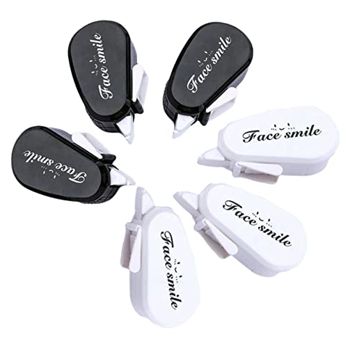GRIRIW 6 Stück Korrekturband Textmarker Markierungsband Tippex-Band weiß Aus -Klebeband Clips Schreiben von White-Out-Bändern Korrekturbänder White-Out-Tape studieren Klebebänder Plastik von GRIRIW