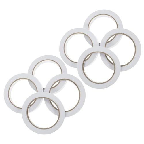 GRIRIW 8 Rollen Doppelseitiges Klebeband Klebestreifen Klebebandpunkte Doppelseitiges Dekorationsband Klebebandherstellung Doppelklebebandspender Packband Klebebandreste von GRIRIW