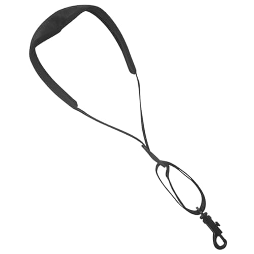 GRIRIW Halsband Für Saxophon Saxophon-halsriemen Schulter Saxophongurt Nacken Verstellbarer Saxophonhalsgurt Gurt Für Sax Halsband Aus Saxophon Saxophonseil Black Nylon von GRIRIW