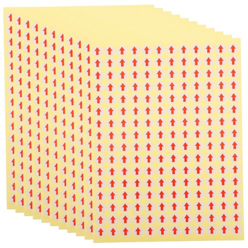 GRIRIW Selbstklebende Pfeilaufkleber Kleine Pfeilmarkierungen Farbcode Sticker 10mm Durchmesser Für Etikettierung Und Organisation von GRIRIW