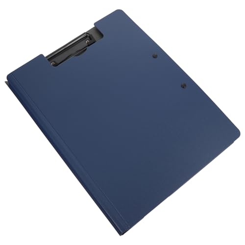 GRIRIW Tafel schreibtsichunterlagen write board Schreibbrettchen dokumentenmappe Schreibunterlage klein falten Klemmbretter Student Tasche Blau Ordner -Zwischenablage Plastik Blue von GRIRIW