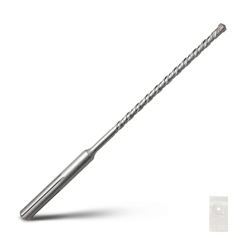 SDS Max Bohrhammerbohrer, 10 x 260 mm, Hartmetallspitze, Steinbohrer, Betonbohrer für Mauerwerk, Ziegel, Stein, Beton (Länge: 260 mm, 10 mm Durchmesser) von GRIXLEN