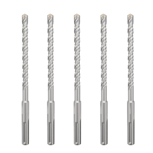 SDS Plus Bohrhammer, Betonbohrer, Steinbohrer für Beton, Ziegel und Zement, 210 mm Länge, 8 x 210 mm, 5 Stück SDS Plus Bohrhammer, Betonbohrer, Steinbohrer für Beton, Ziegel und Zement, 210 mm Länge, 8 x 210 mm, 5 Stück von GRIXLEN