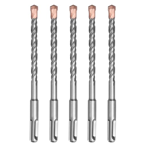 SDS Plus Steinbohrer, 8 x 260 mm, für Beton, Ziegel, Block, Wand, 5/16 Zoll x 19,7 x 25,9 cm, 5 Stück SDS Plus Steinbohrer, 8 x 260 mm, für Beton, Ziegel, Block, Wand, 5/16 Zoll x 19,7 x 25,9 cm, 5 Stück von GRIXLEN