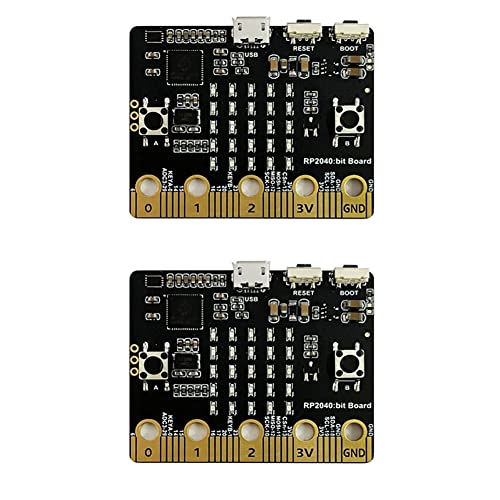 GROCKSTR 2 STÜCKE für PICO RP2040 Bit-Motherboard, Kompatibel mit BBC Microbit Shape Python-Programmier-Motherboard von GROCKSTR