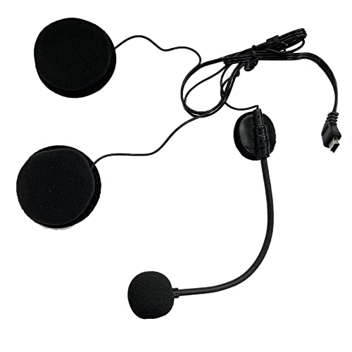 GROCKSTR Motorradhelm Bluetooth Headset Mikrofon Lautsprecher Headset Zubehör für Halb-Helm von GROCKSTR