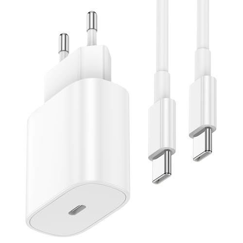 25W USB c ladegerät,Schnellladegerät USB C PD 3.0, Super Fast Charger Ladestecker mit 2M Ladekabel,Typ C Netzteil Adapter für iPhone 15 Pro Max Samsung Galaxy S22/S21 Ultra/S21+/Z Flip 3/S20/Note20 25W USB c ladegerät,Schnellladegerät USB C PD 3.0, Super Fast Charger Ladestecker mit 2M Ladekabel,Typ C Netzteil Adapter für iPhone 15 Pro Max Samsung Galaxy S22/S21 Ultra/S21+/Z Flip 3/S20/Note20 von GRODOE