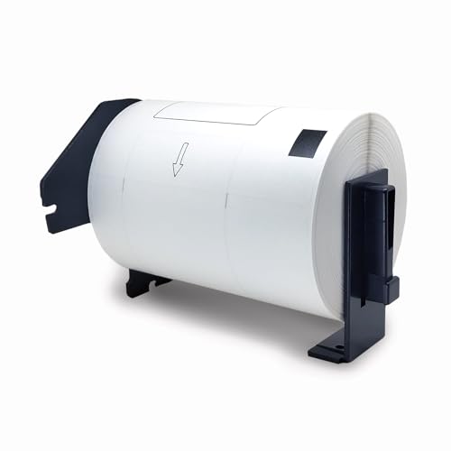 GROF DK-11241 Label Paper - 1 Roll Label Paper 102mm x 152mm (4” x 6”) Compatible with Brother QL printers von GROF