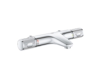 GROHE Grohtherm 1000 Performance, Chrom, Metall, Wand, Drehventile, Doppel, 1/2 von GROHE