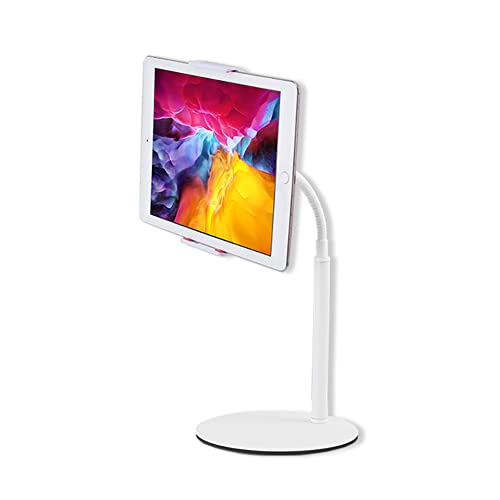 Tablet Stand, Gooseneck Tablet holder, 360 Degree Rotating Phone Holder Desk Stand, Flexible Desktop Tablet Stand for iPad, iPhone, Switch, Samsung Tab, 4.7 - 11" Devices and All Smartphones，White von GRSTREE