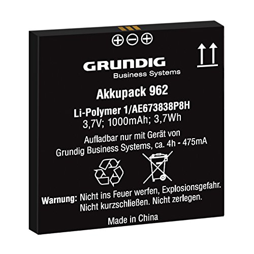 Akkupack 962 (GCM9620), Ersatzakku Für Digitale Diktiergeräte Der Digta-7-Serie von GRUNDIG