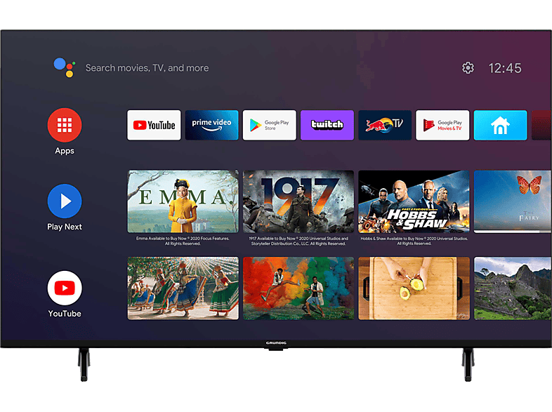 GRUNDIG 43 VCE 223 Smart TV (43 Zoll / 108 cm, UHD 4K, SMART TV, Android 9) von GRUNDIG