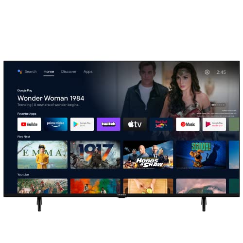 GRUNDIG 65 VOE 73 Fernseher 65 Zoll (164 cm) LED TV, Android 11 TV, 4K UHD, Dolby Vision, HDR10+, Micro Dimming Engine, Motion Picture Improvement, Chromecast Built-in, Bluetooth, Smart TV, Schwarz von GRUNDIG