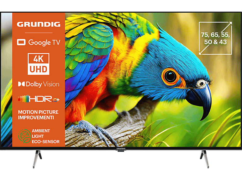 GRUNDIG 75 GUB 7340 Smart TV (75 Zoll / 189 cm, UHD 4K, SMART TV, Google TV) von GRUNDIG