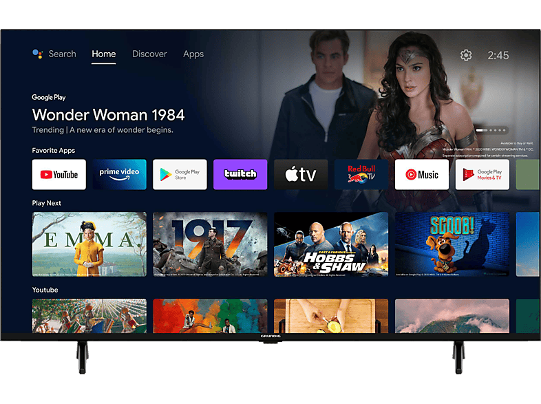 GRUNDIG 75 VCE 223 Smart TV (75 Zoll / 189 cm, UHD 4K, SMART TV, Android 11) von GRUNDIG