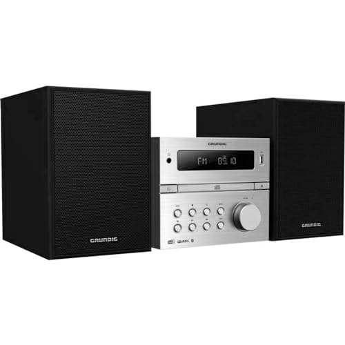 GRUNDIG CMS 4200 BT DAB+, Micro HiFi System, Silber-Schwarz, GHF1070 von GRUNDIG