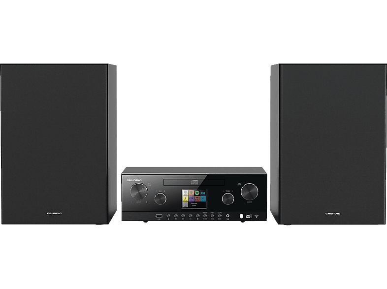 GRUNDIG CMS 5000 BT DAB+ WEB Hifi-Anlage (Schwarz) von GRUNDIG