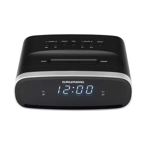 GRUNDIG Sonoclock 1100 Wecker mit Radiofunktion, UKW-Tuner, Weckfunktion, Einschlaf-Automatik, Schlummerfunktion, Alarmsignal, LED Display, Schwarz GRUNDIG Sonoclock 1100 Wecker mit Radiofunktion, UKW-Tuner, Weckfunktion, Einschlaf-Automatik, Schlummerfunktion, Alarmsignal, LED Display, Schwarz von GRUNDIG