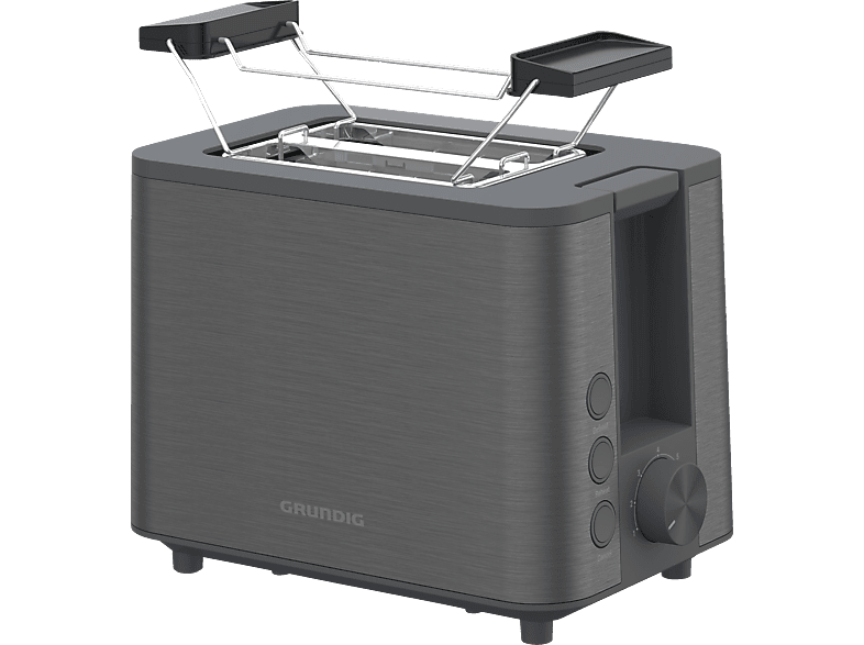 GRUNDIG TA 7340 Toaster Dark Inox (950 Watt, Schlitze: 2) von GRUNDIG