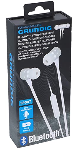 Grundig Bluetooth-Kopfhörer - Mikrofon - mit Magnet - Weiß von GRUNDIG