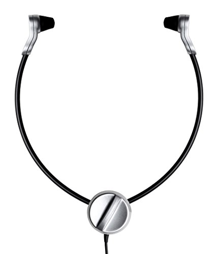 Grundig Business Systems Digta Swingphone 568 Jack (PCC5682), Kopfhörer mit Unterkinnbügel und Klinkenstecker, schwarz / silber von GRUNDIG