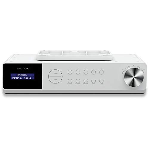 Grundig DKR 1000 BT DAB + Küchenradio mit Bluetooth und DAB + Empfang Weiß von GRUNDIG